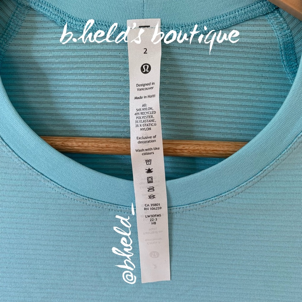 lululemon Swiftly Tech Short Sleeve Shirt 2.0 in Icing Blue Size 2 New NWT - Picture 4 of 16